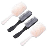 Kuber Industries Hair Brush | Flexible Bristles Brush | Hair Brush with Paddle | Straightens & Detangles Hair Brush | Suitable For All Hair Types | Hair Brush Styling Hair | Set of 4 | Pink & Black
